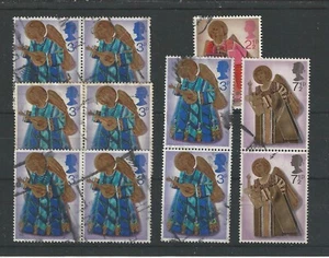GB QEII 1972 SG 913-5 Christmas Good Used Pairs - Picture 1 of 1