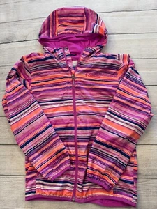 Columbia Windbreaker Jacke Jugend Mädchen Große 14-16 bunte Streifen Frühling Reißverschluss - Bild 1 von 6
