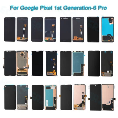 For Google Pixel 3A XL 1 2 3 4 XL 4A 5 5A 5G 6A 6 Pro 7 Pro LCD Touch Screen Lot - Image 1 of 4