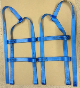 KAR KADDY Basket Straps Tow Dolly Wheel Net LOOP END BLUE USA - Picture 1 of 3