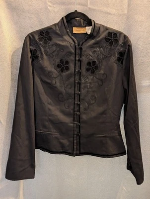 Colección Wrangler Prairie Rose para mujer - pequeña - LS8752X - diseño negro/negro Foto 1 de 4