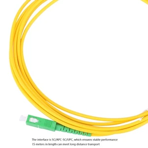 2pcs 3 Meters Sc -Sc UPC Single Mode Optical Fiber Patch Cables Fiber Jumper☀ - Afbeelding 1 van 8