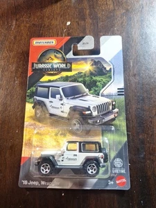 NEW 2025 Matchbox Jurassic World Rebirth 18 Biosyn Jeep Wrangler - Picture 1 of 2