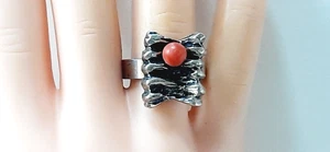 ART DECO ° THEODOR KLOTZ ° SILBER DESIGN RING ° 835 / ooo ° TEKA ° - Picture 1 of 11
