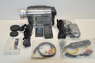 Sony DCR-TRV480 NTSC Digital8 Hi8 8mm Camcorder Kit Transfer to PC/Laptop - Image 1 of 4