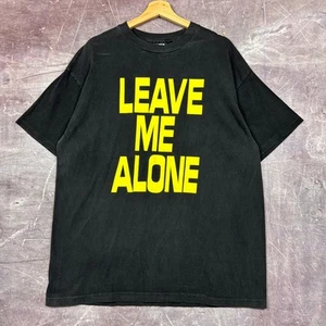 ¿Terapia vintage? Camisa Banda Para Hombre Negra L Déjame Solo Gráfica Camiseta Años 90 2830 - Imagen 1 de 5