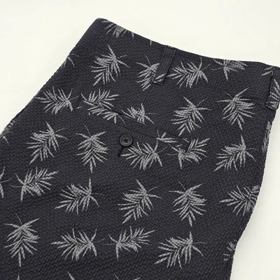 Pantalones Cortos de Golf Ben Hogan Para Hombre 40 Negro Gris Diseño Hoja de Palma Frente Plano 10" Entrepierna Foto 1 de 4