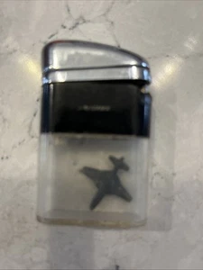 Banshee Lighter Clear not zippo Plane Vietnam Era not tested - Picture 1 of 2