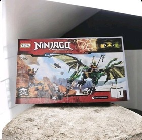 LEGO Ninjago 70593 The Green NRG Dragon Instruction Manual Book 1 Only