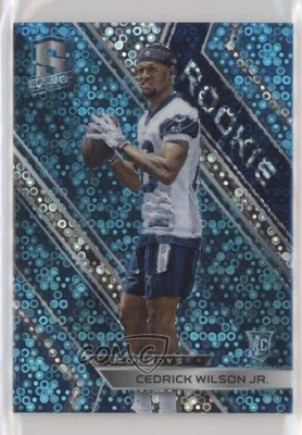 2018 Panini Spectra Rookies Neon Blue Prizm /75 Cedrick Wilson Jr #148 Rookie RC - Image 1 of 2