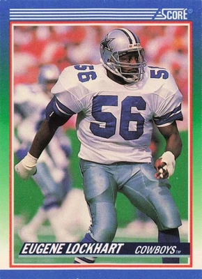 1990 Score Football Eugene Lockhart Dallas Cowboys #402 - Image 1 of 2