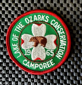 LAKE OF THE OZARKS CONSERVATION CAMPOREE 1965 SEW ON ONLY PATCH 3" NOS - Picture 1 of 2