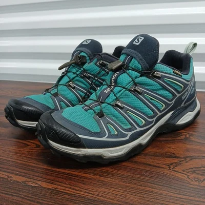 Zapatos Salomon Senderismo Correr Trail Turquesa X-Ultra Goretex Para Mujer Talla 9  Foto 1 de 4