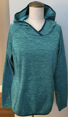 Columbia - женский флисовый свитер / пуловер с капюшоном - зеленый вересковый - размер Med - Изображение 1 из 4