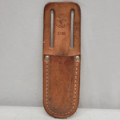 KLEIN TOOLS Leather Tool Sheath Klein 5185 Klein Knife Pouch Belt Sheath - Image 1 of 3