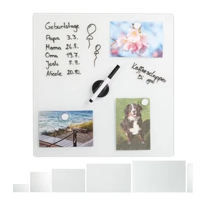 Magnettafel glas Magnetische Notiztafel Weißes Memo-Board abwischbar magnetisch - Bild 1 von 57