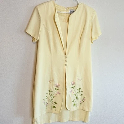 🌼 Vestido Buttercup Bloom Sheri Martin Vintage - Talla 14 🌼Preciado Foto 1 de 4