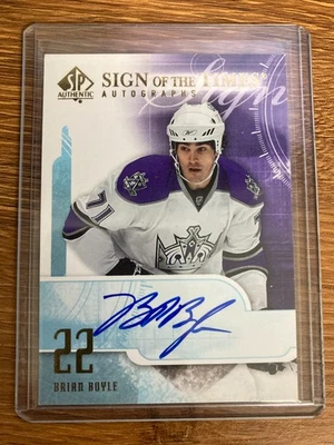 2008-09 Sp Authentic Sign Of The Times - Brian Boyle Auto - Kings - Image 1 of 2