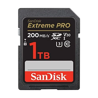 SanDisk 1TB Extreme PRO SDXC card, SD Card, V30 Memory Card, V30 up to 200 MB/s, - Image 1 of 4