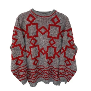 Vintage Grandpa Geo Pattern Crewneck Sweater - Men's Size M - Picture 1 of 4