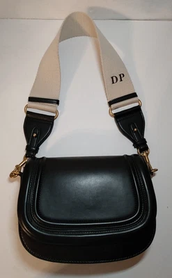 Bolso Bandolera Zara con Solapa Extraíble Correas Ajustables Negro Bolso de Hombro Iniciales Foto 1 de 4