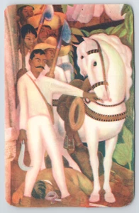 Art Postcard Emiliano Zapata, Agrarian Revolutionary Leader Art by Diego Rivera - Picture 1 of 2