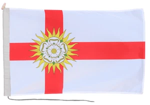 West Riding of Yorkshire Flagge mit Seil und Kipphebel - handgefertigt in Großbritannien - Bild 1 von 8