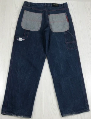 Coogi Baggy Jeans Men 38x32 Blue Hip Hop Carpenter Skater Loose Wide Leg VTG 90s - Image 1 of 4