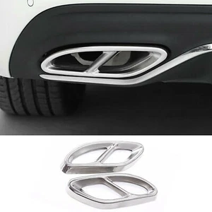 Cubierta de silenciadores de tubo de escape de acero de 2 piezas para Benz A B C E CLA GLC GLE GLS - Imagen 1 de 5