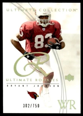 2003 Upper Deck Ultimate Collection Bryant Johnson Rookie 302/750 Arizona - Image 1 of 2