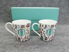 TIFFANY&Co Authentic 5th avenue pair Mug Cup Set of 2 New York cityscape pattern