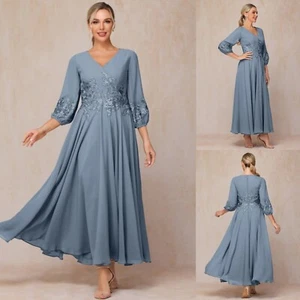 Chiffon Mother Of the Bride Plus Size Guest Dresses Elegant Wedding for Mom - Picture 1 of 11