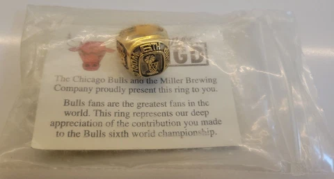 1998 CHICAGO BULLS 6th NBA CHAMPIONSHIP SGA ring Cover