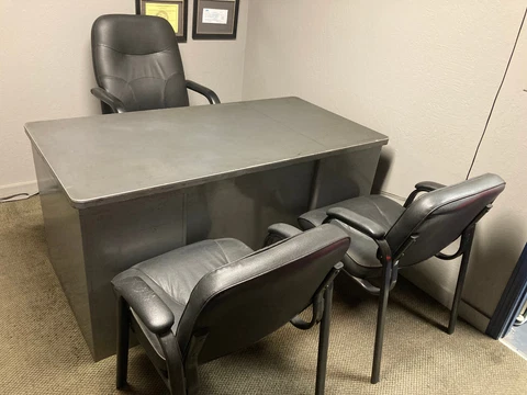 McDowell And Craig Vintage METAL INDUSTRIAL Tanker Desk Mid Century Modern MCM Cover