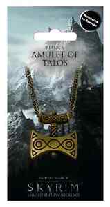 Amulet Of Talos - Elder Scrolls Skyrim Amulet Of Talos Replica numbered RARE LE