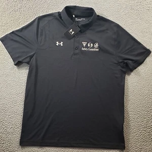 Under Armour Shirt Herren XL extra groß schwarz Golf kurzärmlig Polo neu mit Etikett Stretch - Bild 1 von 12