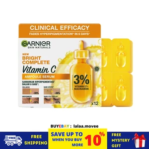 GARNIER 1.5ml x 12's Bright Complete Vitamin C Ampoule Serum (Clinical Efficacy) - Picture 1 of 6