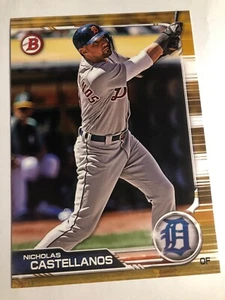 2019 Topps Bowman Jumbo 5x7 Nicholas Castellanos Tigers 81 01/10 - Picture 1 of 1