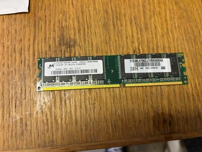IBM 31P9121 256MB PC-2700 DDR Memory Module 38L4796 - Image 1 of 3