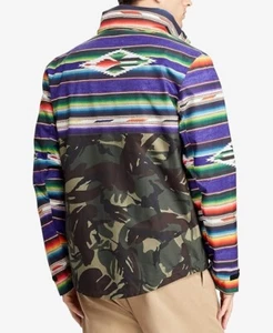 Ralph Lauren Polo Camo Sportsman Aztec Western Patch Hood Zip Jacket Shirt  XL - Picture 1 of 18