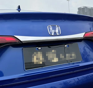 ABS Chrome Rear Trunk Middle Cover Trim For 2022-2023 Honda Civic Sedan 1pcs - Picture 1 of 4