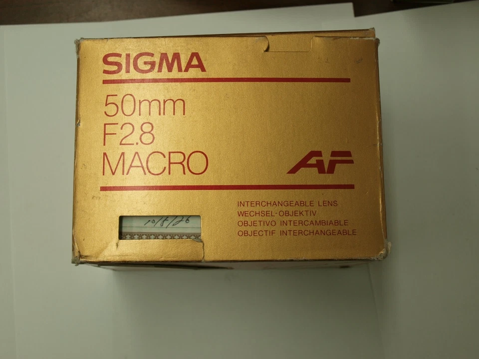 50mm SIGMA F2.8 NEW AF AUTOFOCUS MACRO LENS for SONY ALPHA MINOLTA MAXXUM CAMERA - Image 1 of 1