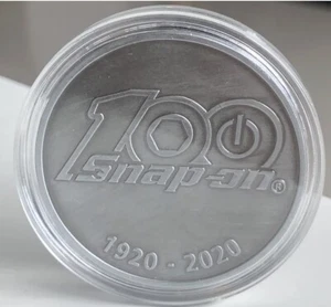 Moneda de desafío conmemorativo del centenario Snap-on Tools con ESTUCHE - Imagen 1 de 3