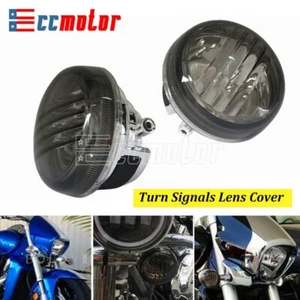 Smoke Turn Signal Lens Covers For Suzuki Boulevard VL800 C50/VLR1800 C109R M109R - Picture 1 of 8