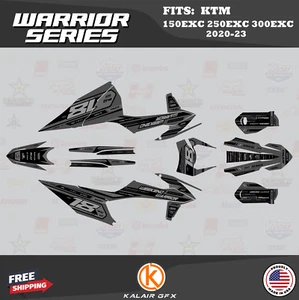 Kit de gráficos para KTM 150EXC, 250EXC, 300EXC (2020-2023) Warrior - HUMO - Imagen 1 de 6
