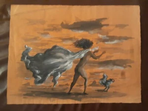 Francesco Di Cocco CA., NY & ITALY ARTIST WATERCOLOR PAINTING - Picture 1 of 9