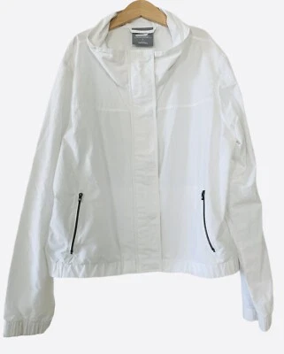 Sketchers女式白色全拉链短风衣/夹克-大号 — 第 1/4 张图片