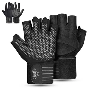 Weight Lifting Armor Gloves for Men & Women | Full Finger Lifting Armor & Wor... - Picture 1 of 7