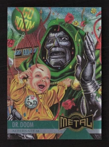 Dr. Doom 1995 Metal Marvel #128 MCU Comic Card - Picture 1 of 2