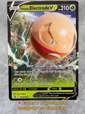 Hisuian Electrode V SWSH294 SWSH: Sword & Shield Promo Cards Holo NM - Image 1 of 3